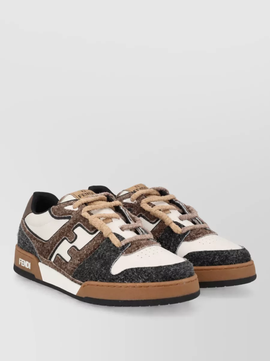 Fendi Leather Low-Top Sneakers