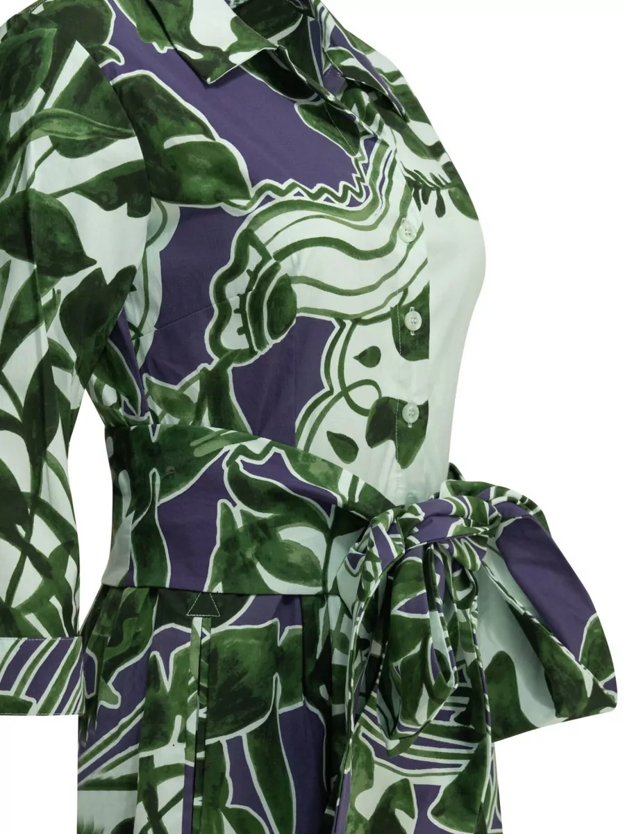 Samantha Sung Cotton Stretch Midi Dress