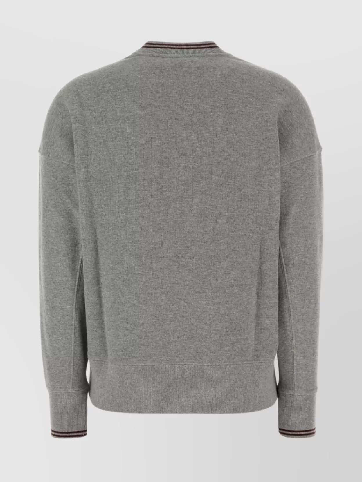 Autry Cotton Sweatshirt With Crew Neck And Long Sleeves In Gray