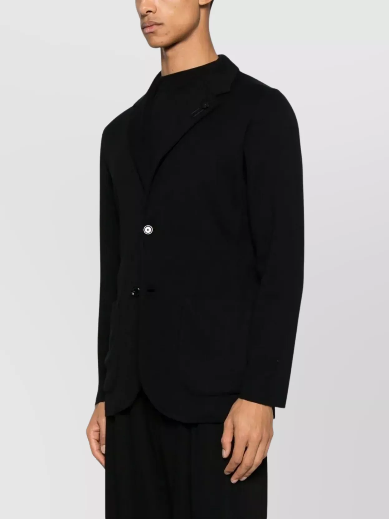 Lardini Men's Knit Blazer With Lapels And Vent