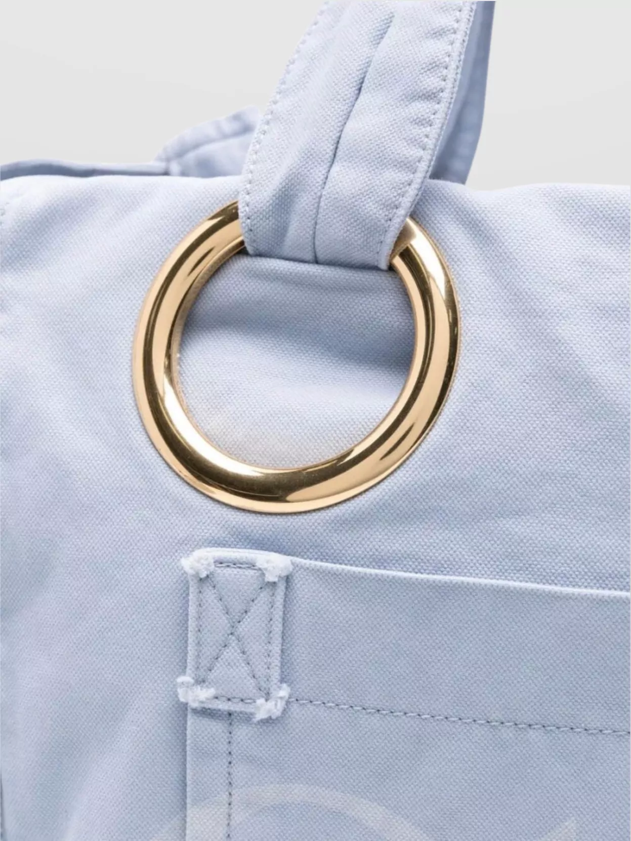 Chloé Beach Tote Bag Eyelets Oversized