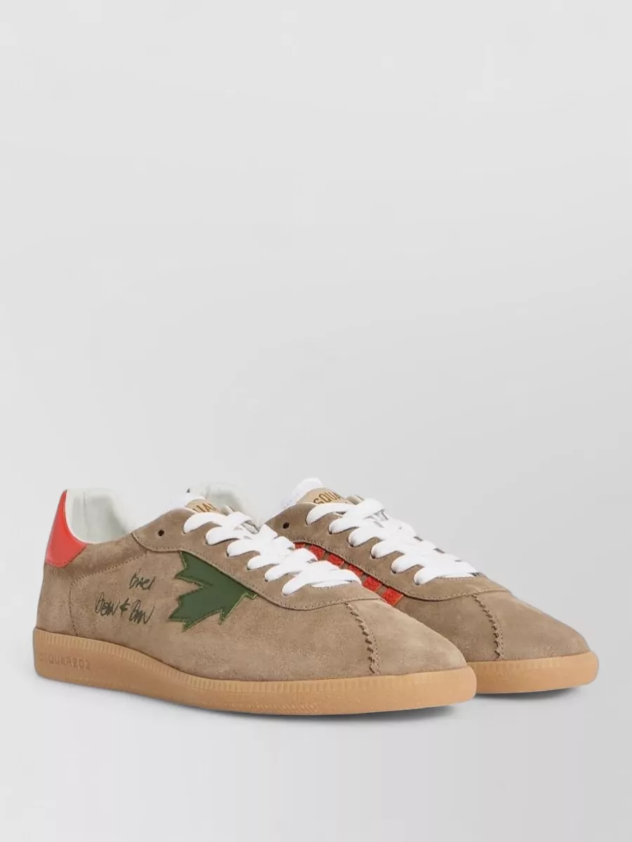 Dsquared2 Urban Rebels Sneakers Suede Contrast Heel
