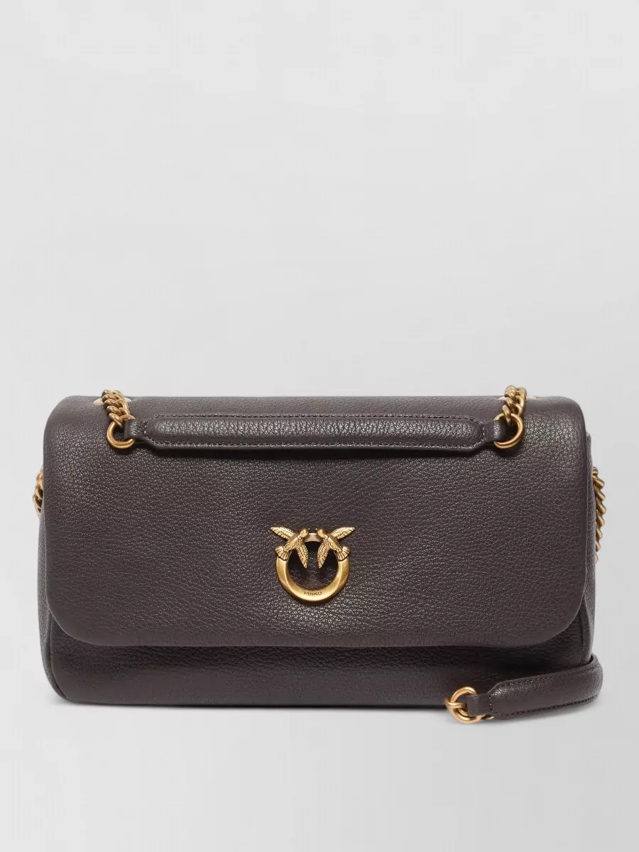 Pinko love bag click leather shoulder bag
