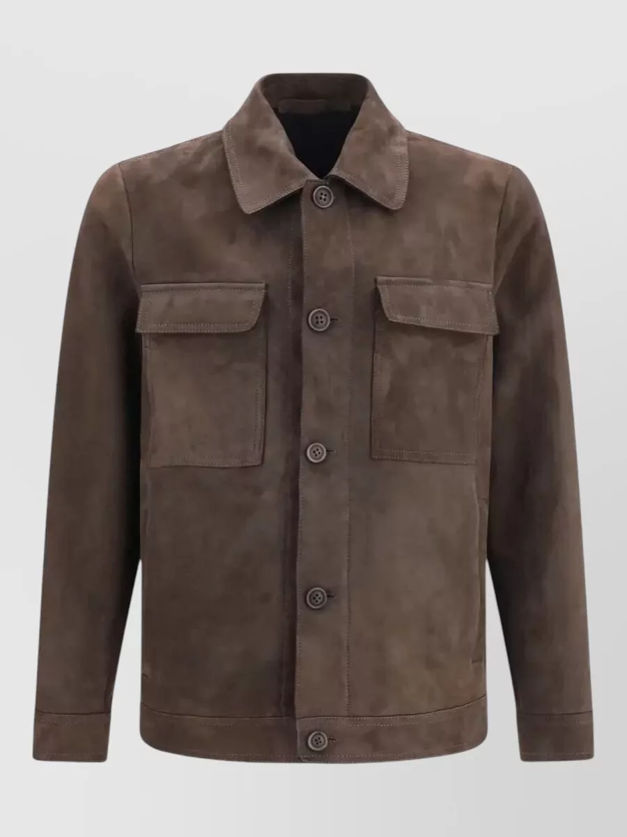 Salvatore Santoro Leather shirt jacket