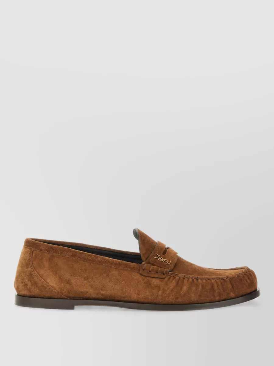 Saint Laurent Suede Leather Loafers