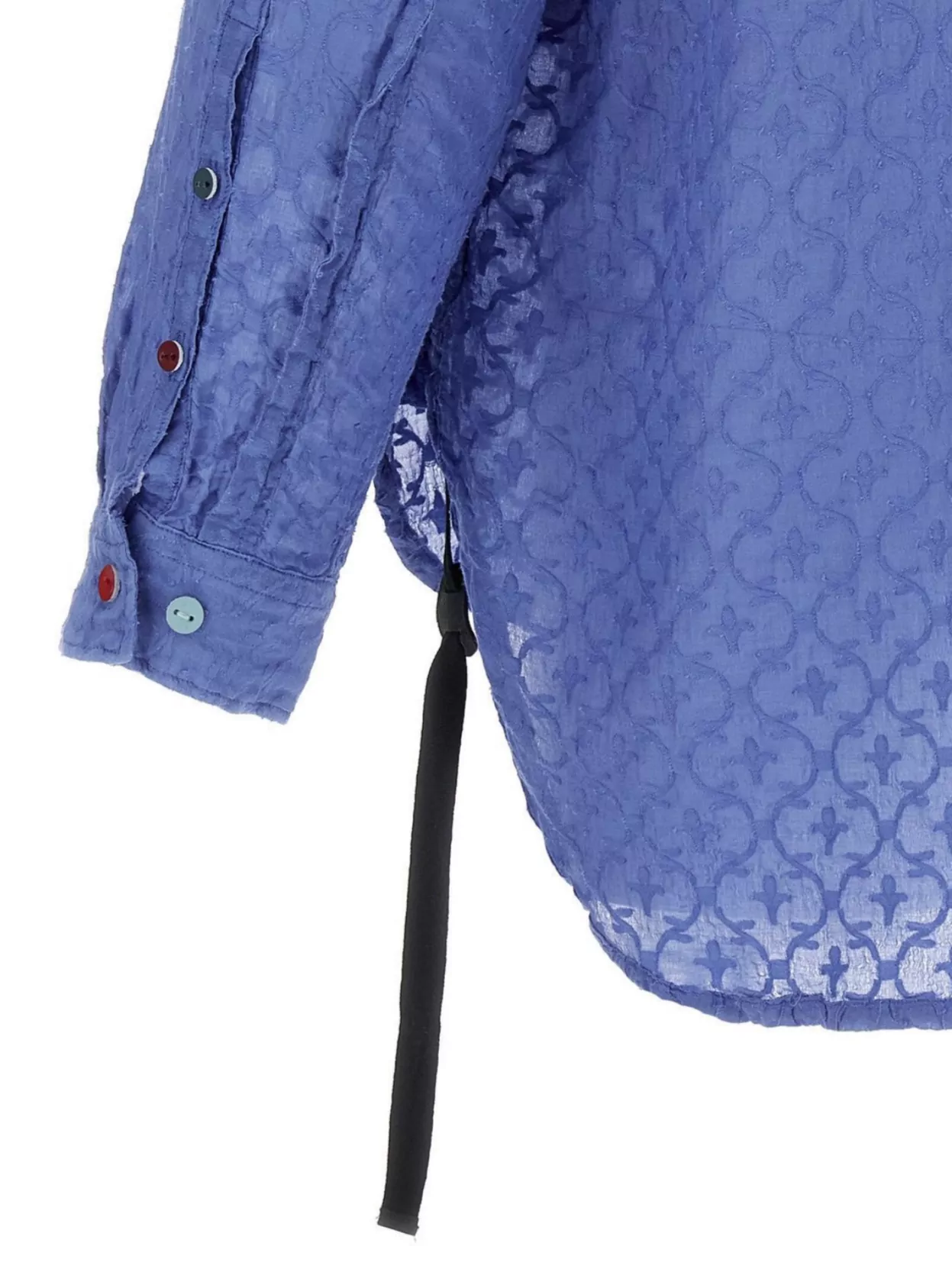 Undercover Embroidered Jacquard Blouse Chest Pocket
