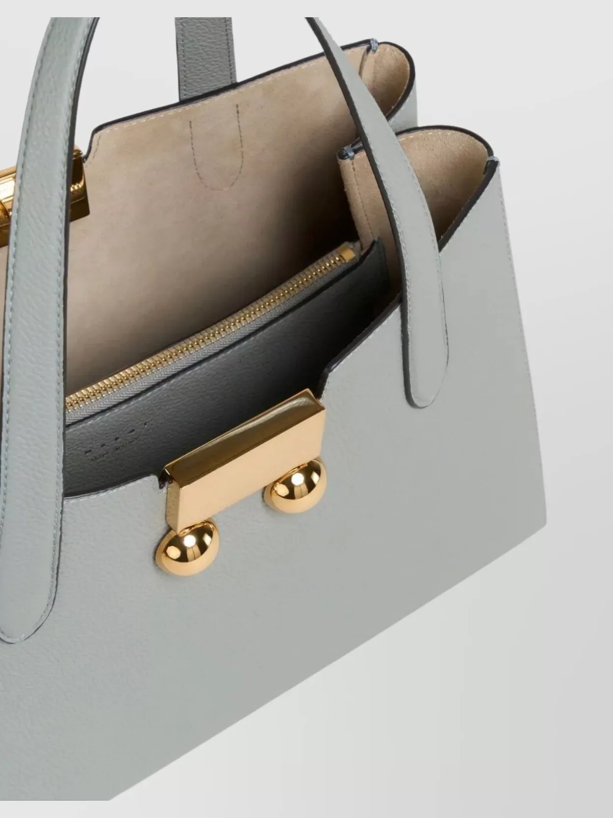 Marni Compact Tote Bag Gold Hardware