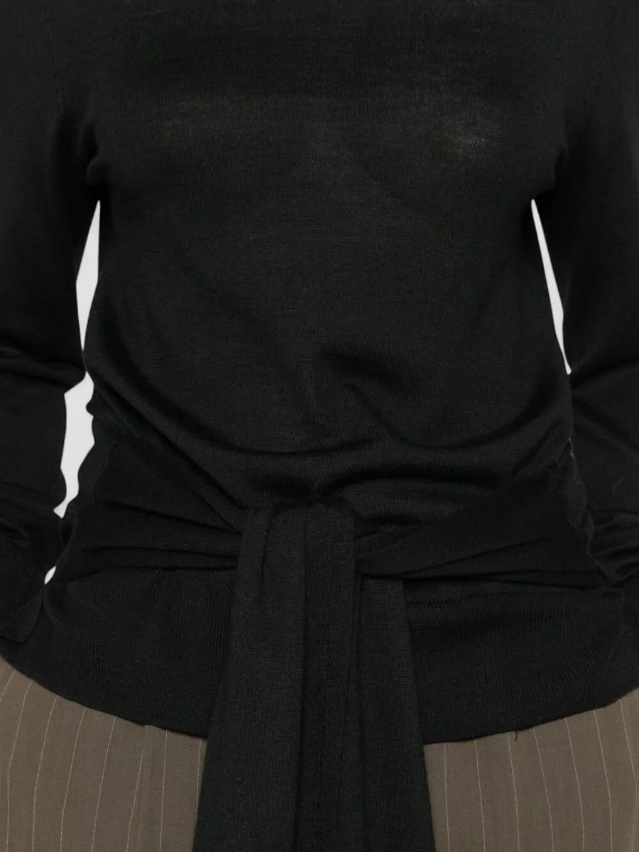 Totême Wool Silk Turtleneck Long-Sleeve Tunic