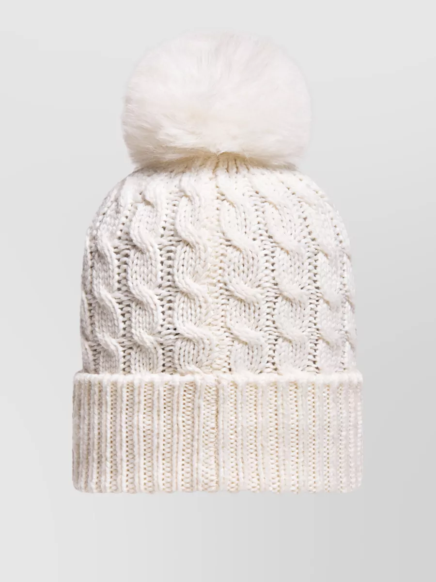 Moncler Cable-knit virgin wool beanie