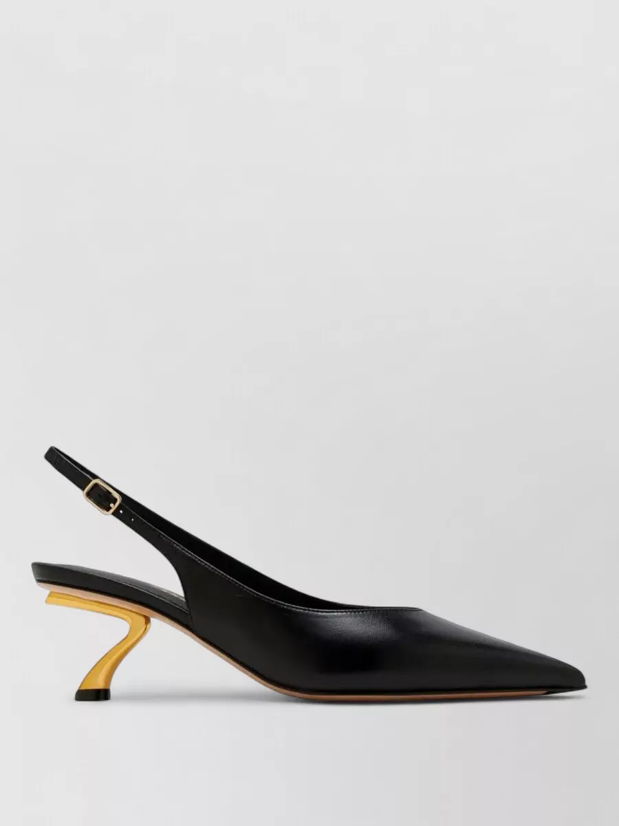 Ferragamo Leather Slingback Pumps