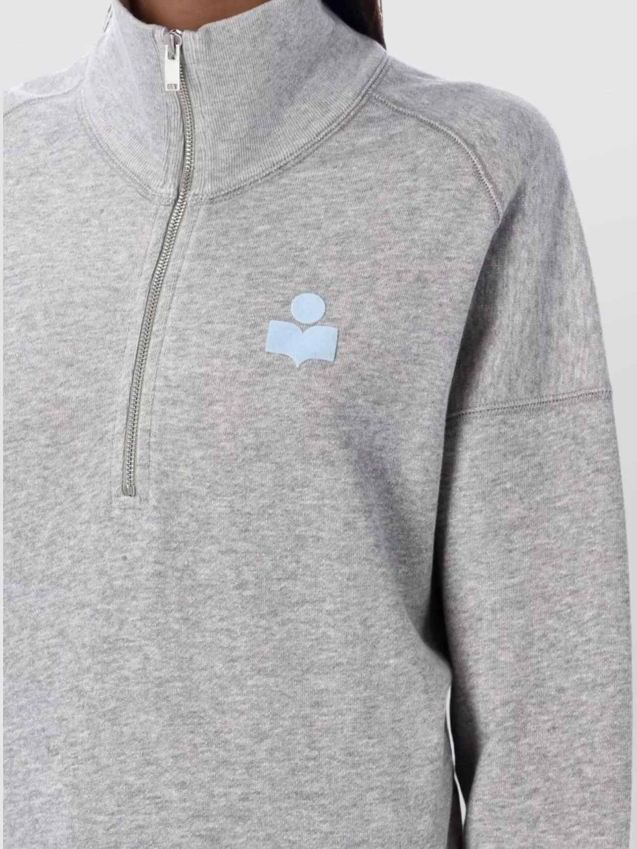 Isabel Marant Etoile Half Zip Fleece Top