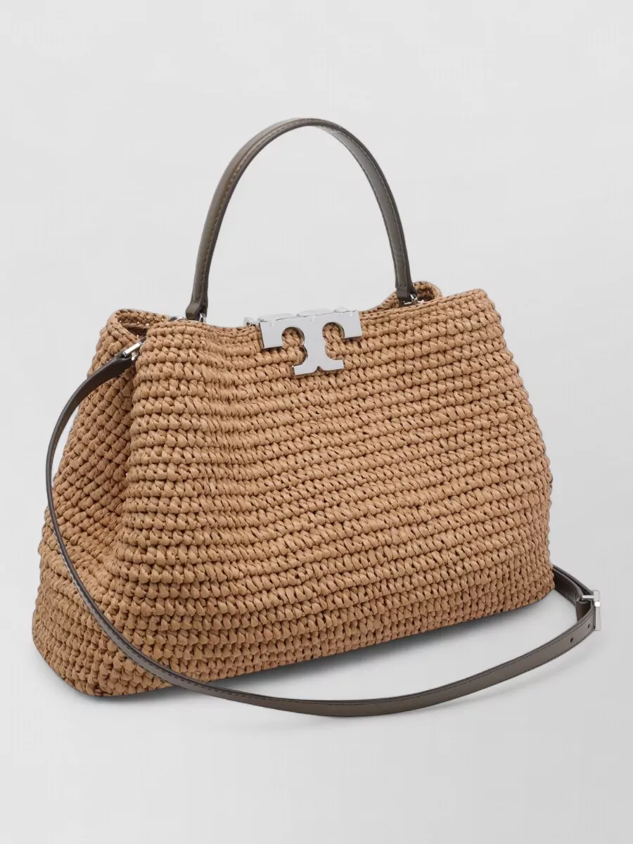 Tory Burch Eleanor Raffia Tote Bag