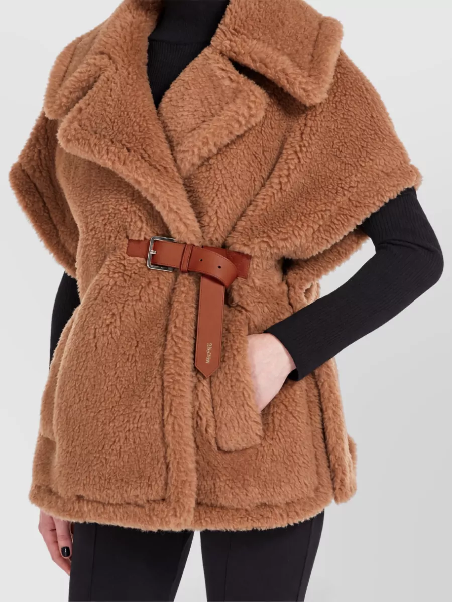 Max Mara Camel Hair Silk Cape