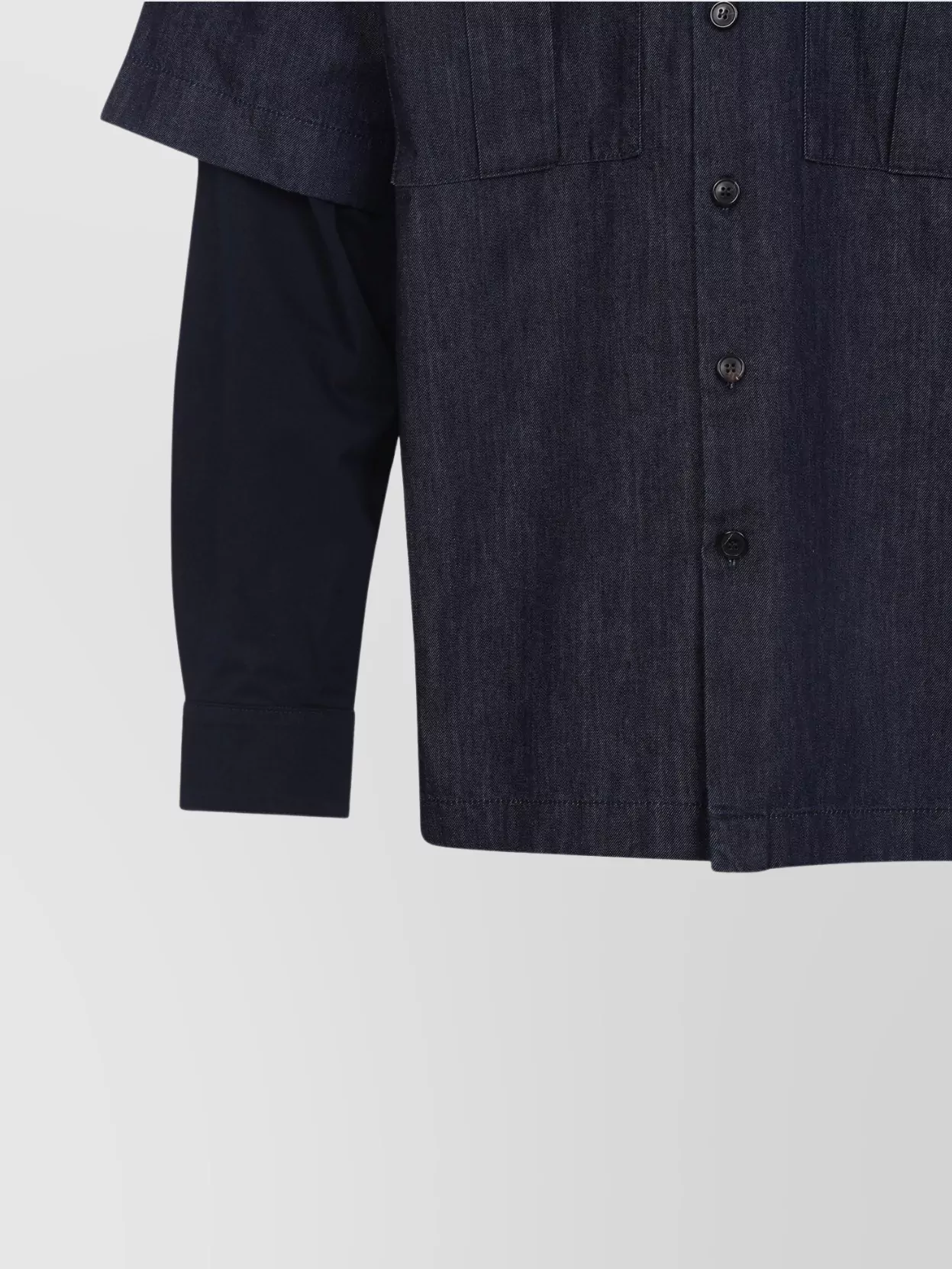 Dries Van Noten Cassen Shirt Double-Layer Construction