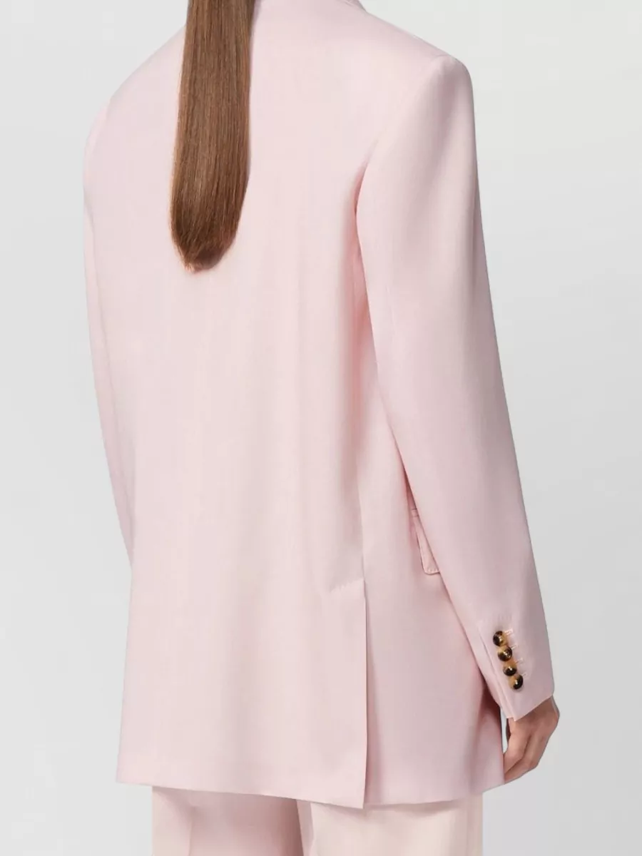 Max Mara Tailored Blazer Longline Buttons Notched Lapels
