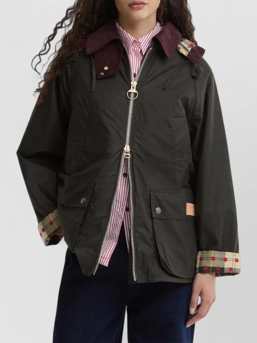 Barbour Waxed Cotton Fitted Jacket
