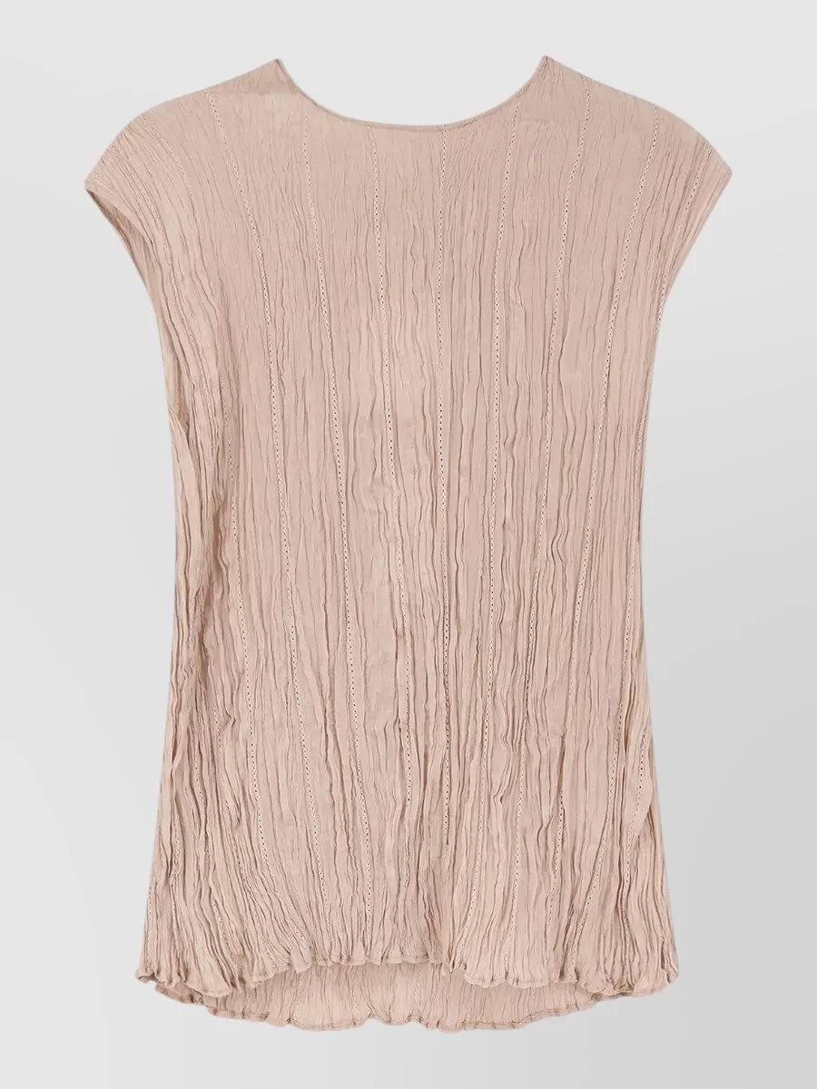 Alysi wrinkle sleeveless blouse