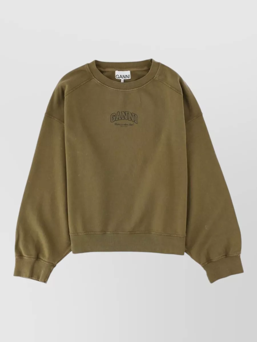 Ganni logo sweatshirt