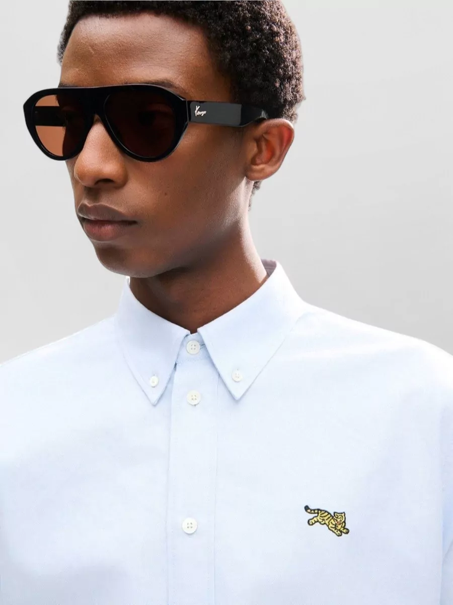 Kenzo Oxford Cotton Button-Down Shirt