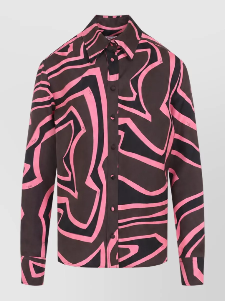 Pucci Silk printed long-sleeve shirt