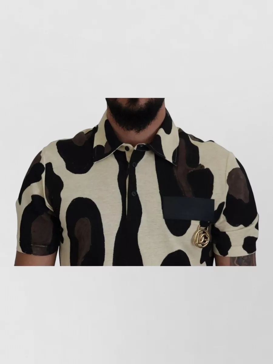 Dolce&Gabbana Cotton Short-Sleeve Polo Shirt