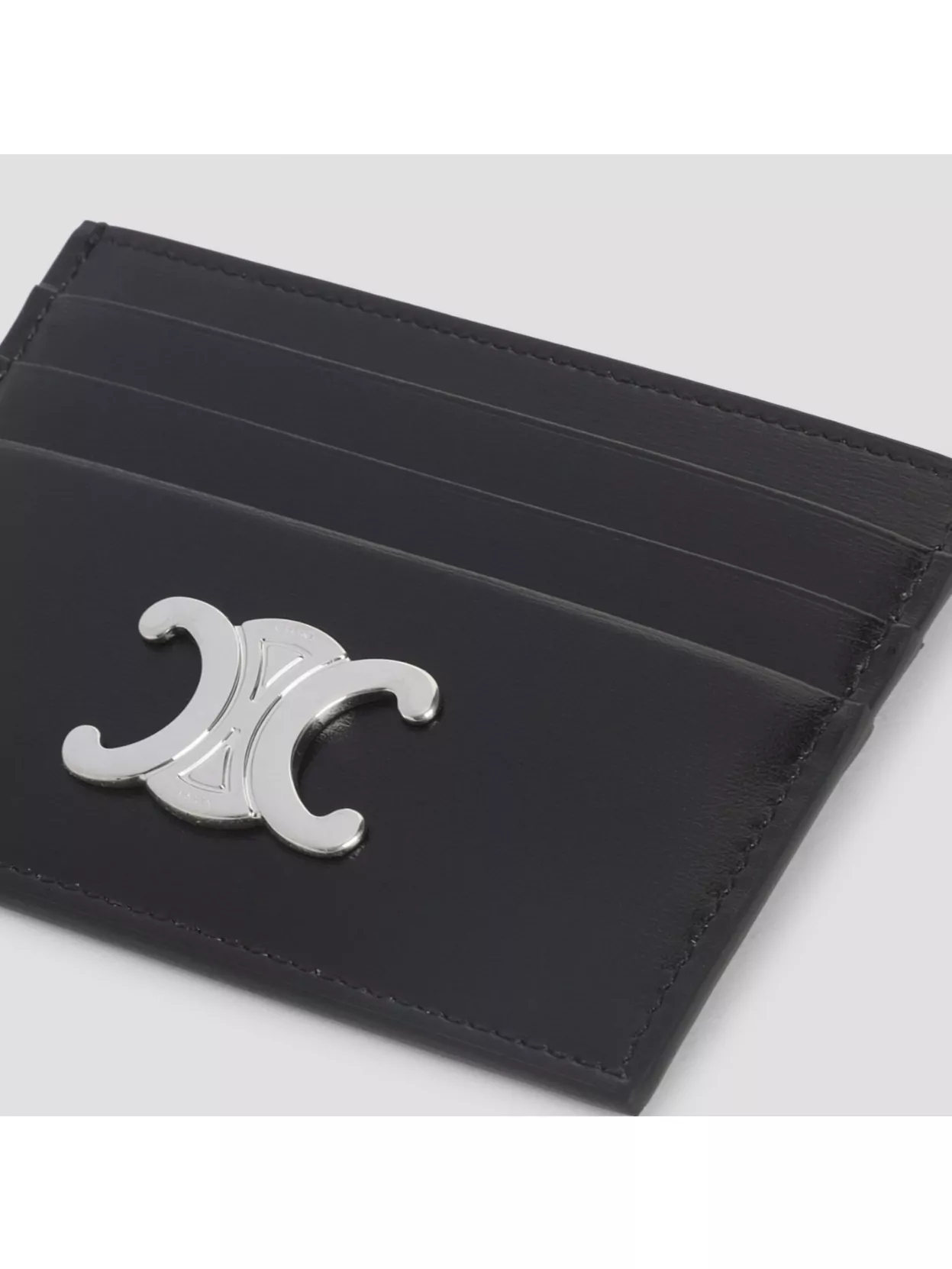 Celine Triumph Compact Leather Card Holder