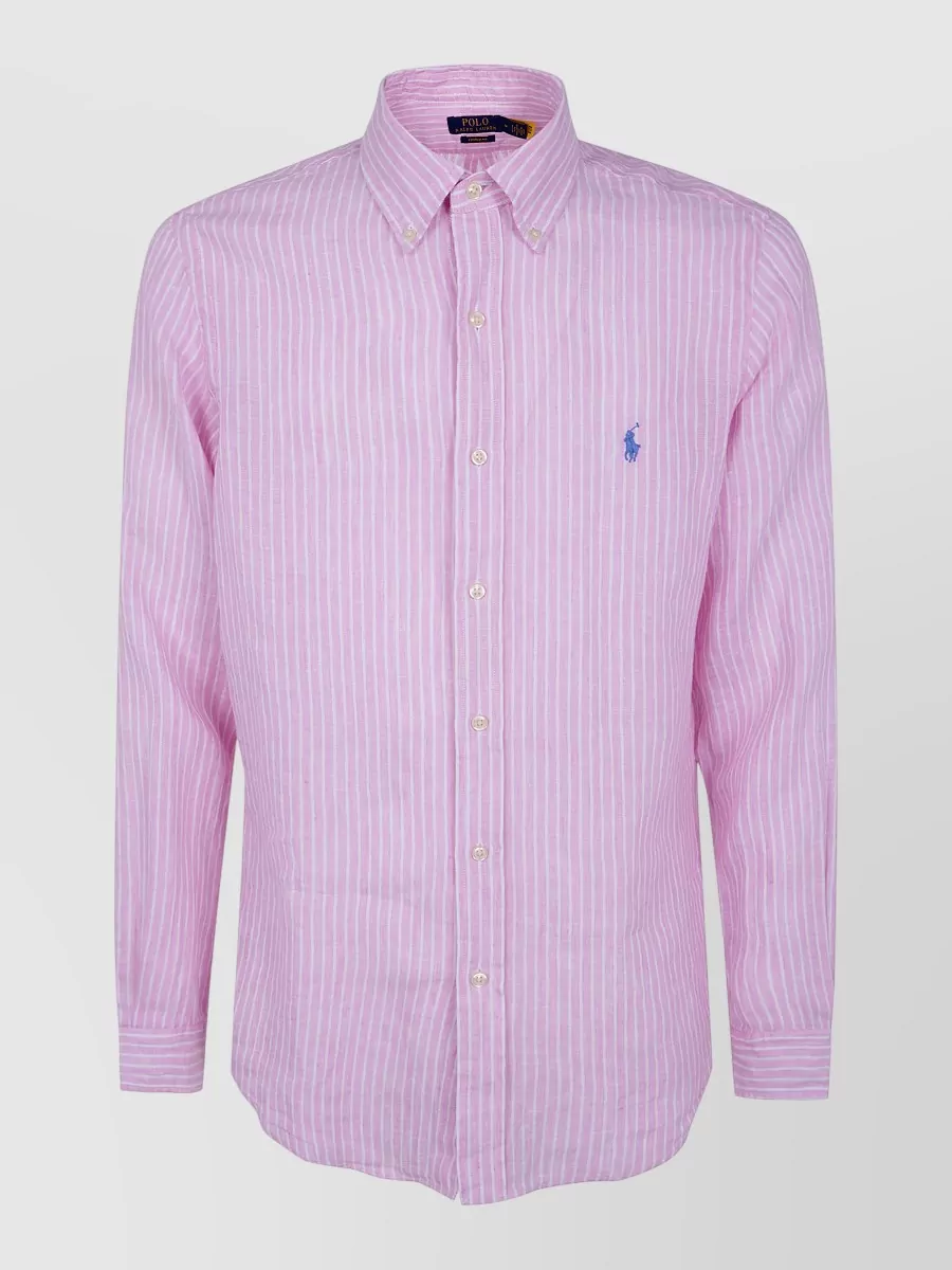 Polo Ralph Lauren Striped Linen Long-Sleeve Shirt