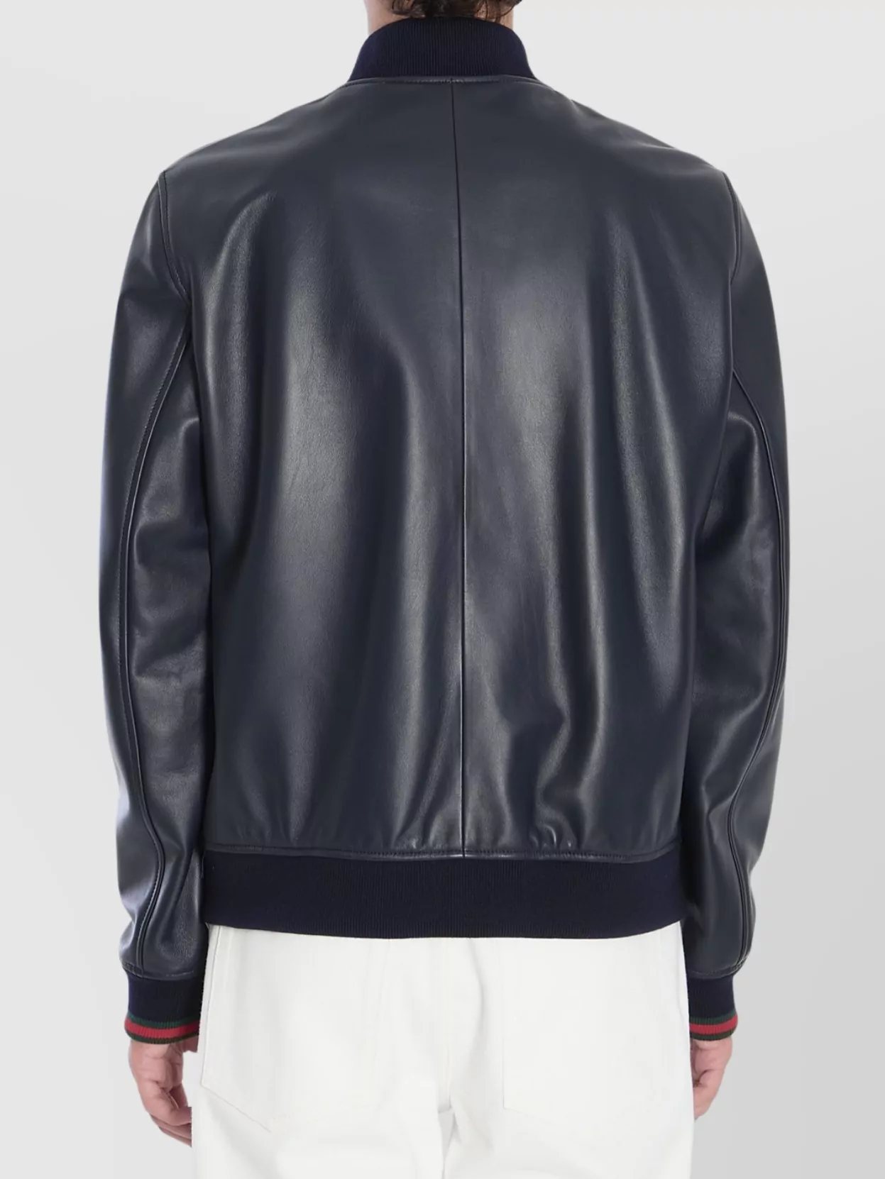 Gucci High Collar Leather Jacket