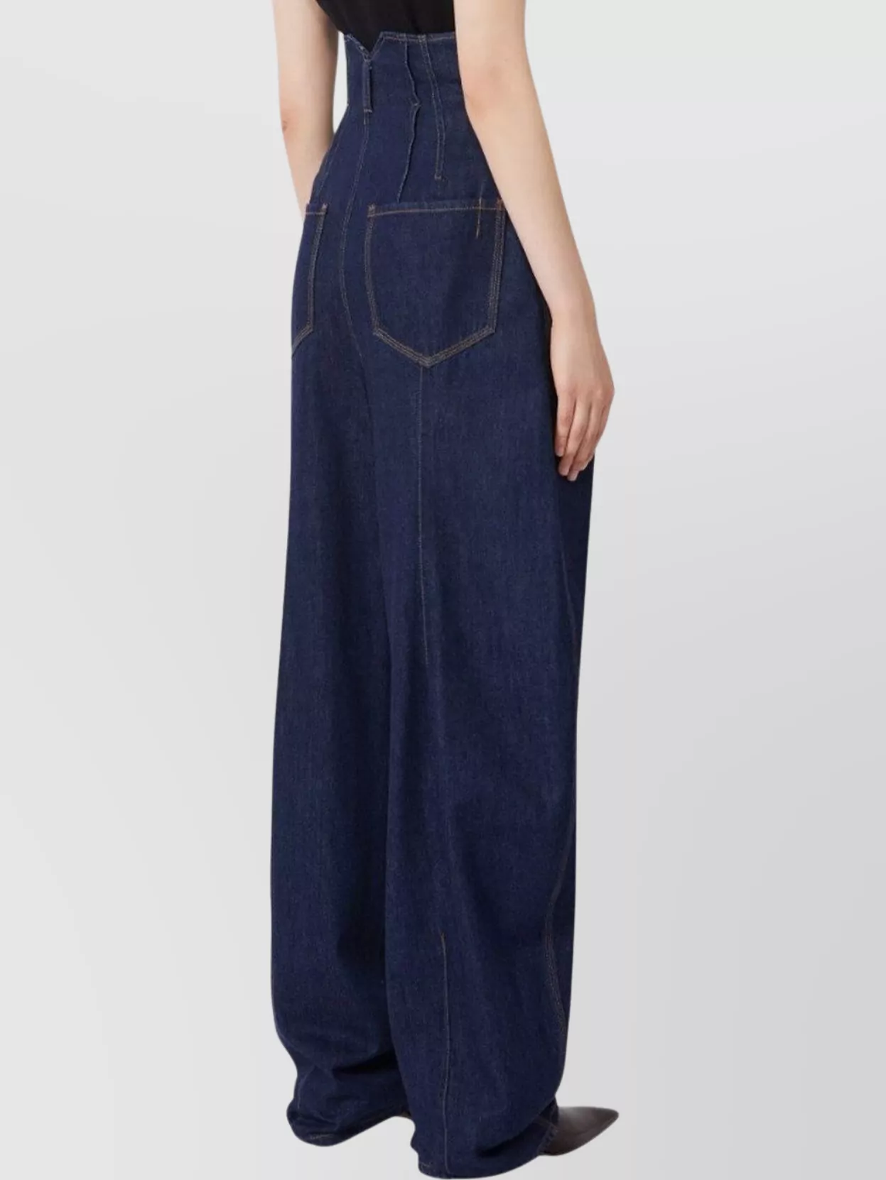Sportmax High-Waisted Wide-Leg Trousers Featuring Pockets