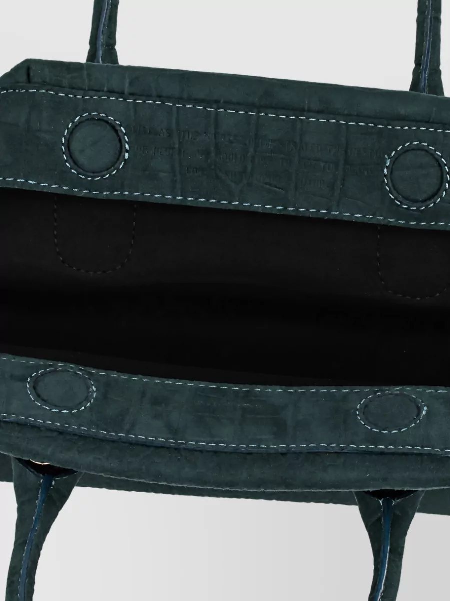 Themoiré Na Croco-Embossed Tote Bag