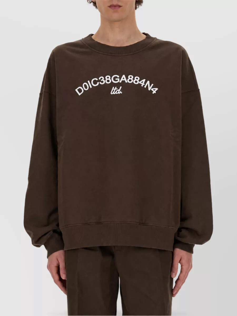 Dolce&Gabbana Cotton Logo-Print Sweatshirt