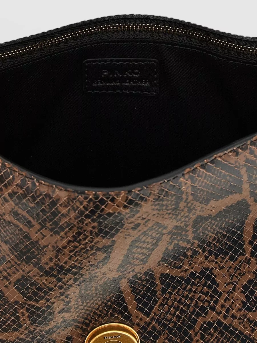 Pinko Love Bag One Medium Leather Shoulder Bag