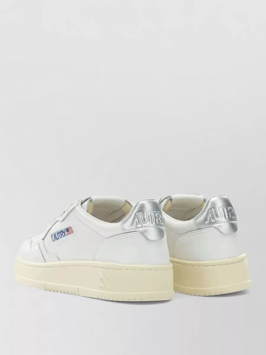 Autry Leather Low-Top Lace-Up Sneakers
