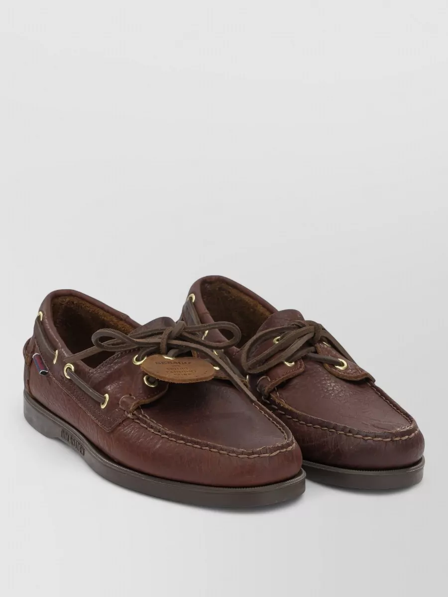 Sebago leather boat shoes