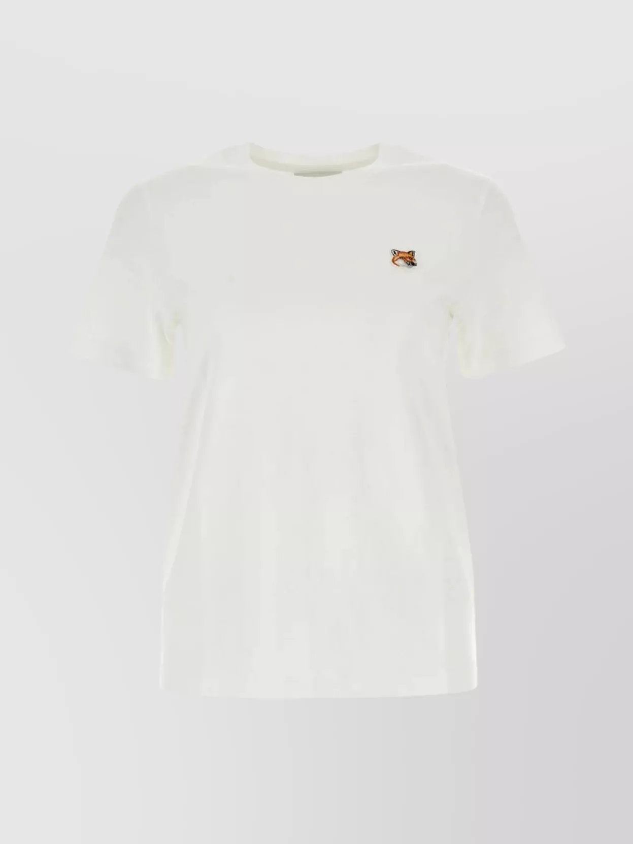 Shop Maison Kitsuné Crew-neck Fox Patch T-shirt