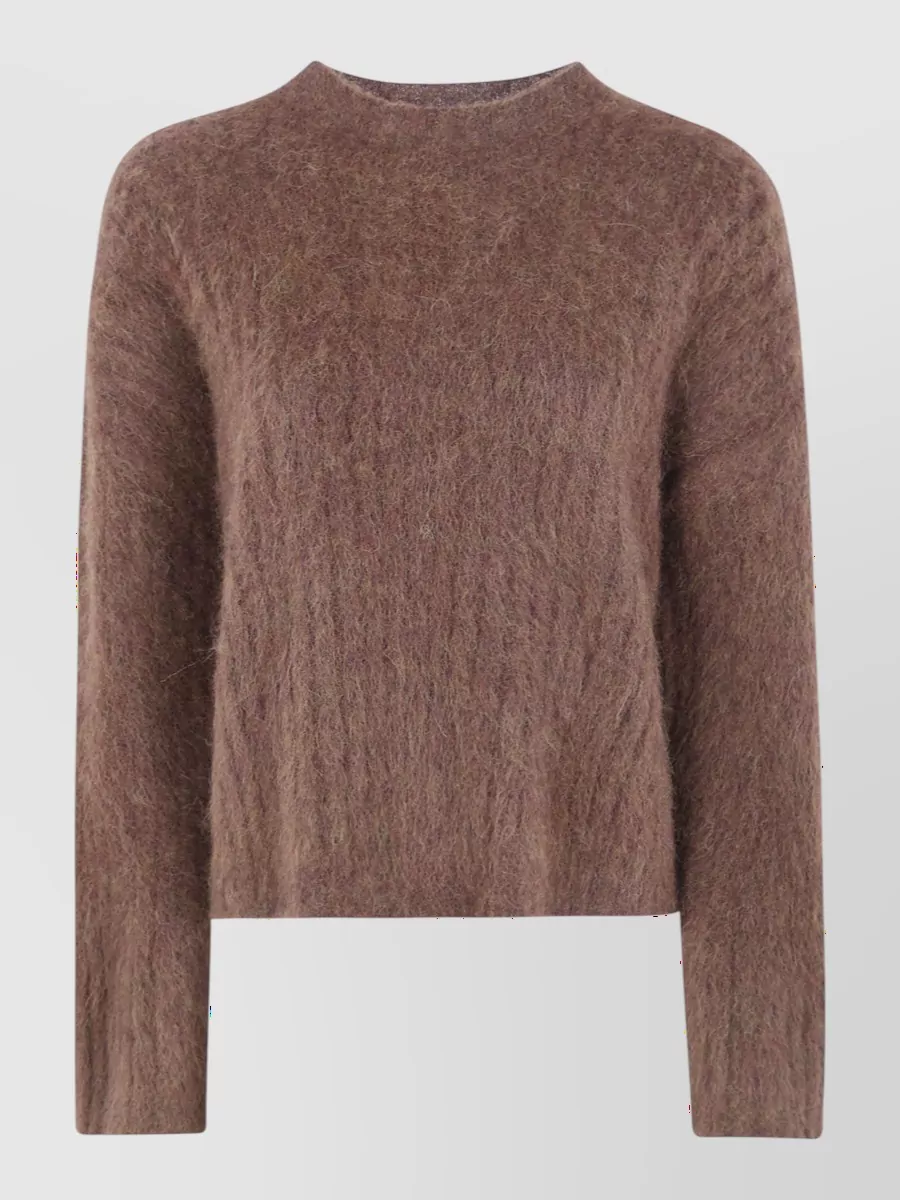 Uma Wang fluffy wool crewneck jumper