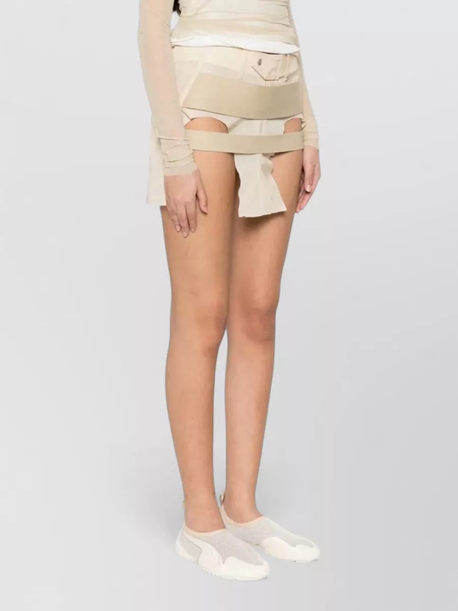 Rick Owens Temple Cutout Mini Skirt