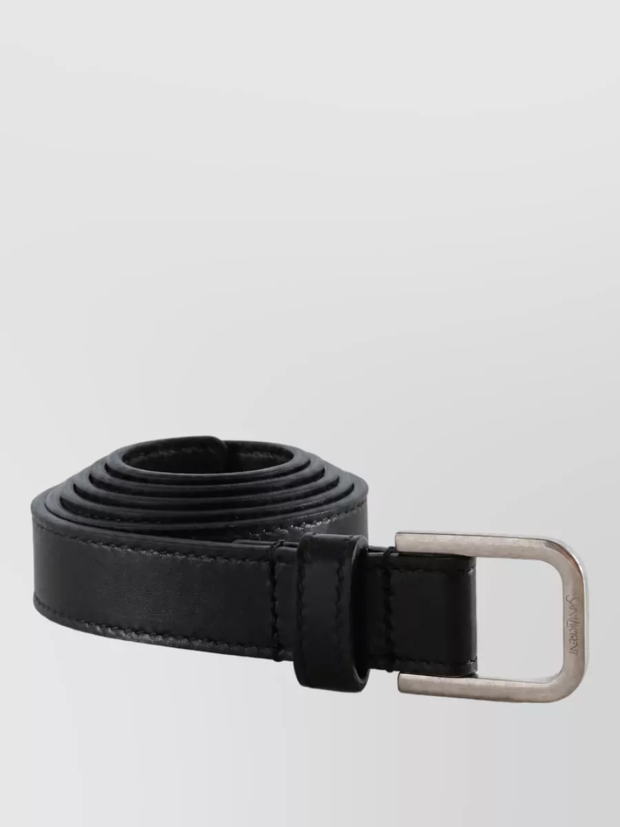 Saint Laurent Leather Thin Belt