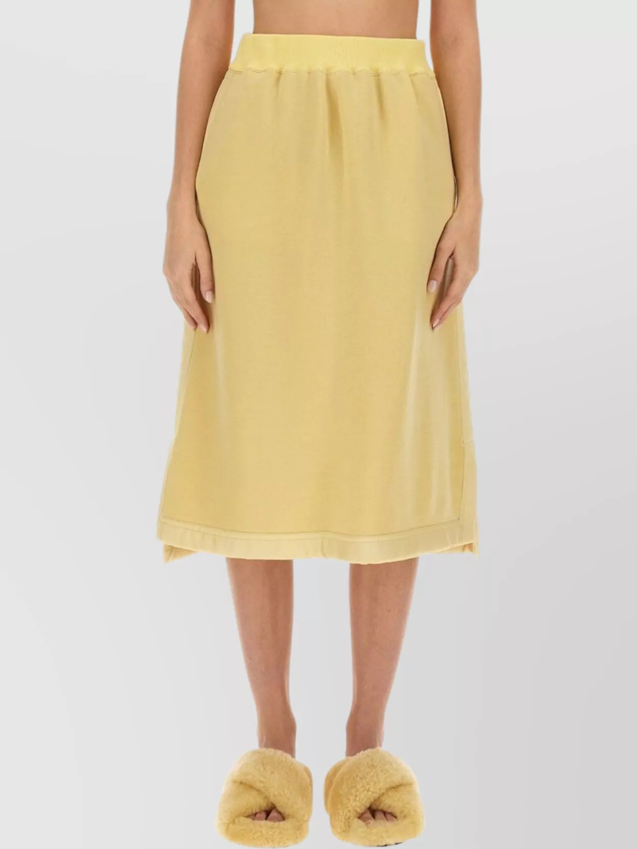 Jil Sander Layered Elastic Waistband Skirt