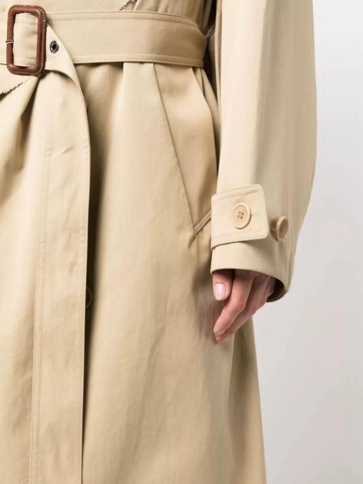 Jw Anderson Long Hooded Trench Coat Belted