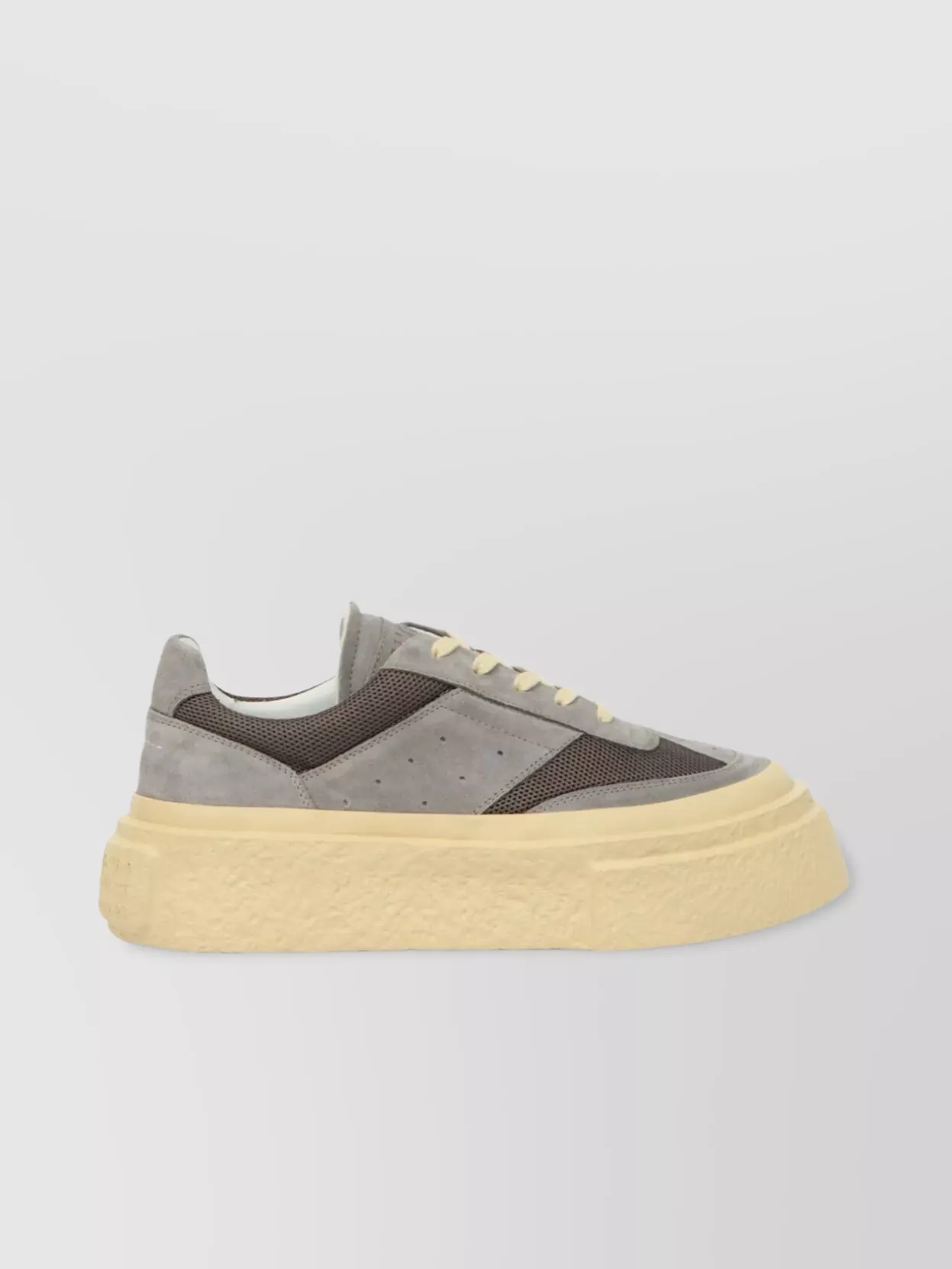 Mm6 Maison Margiela Low-Top Mesh Panel Sneakers With Perforated Detailing
