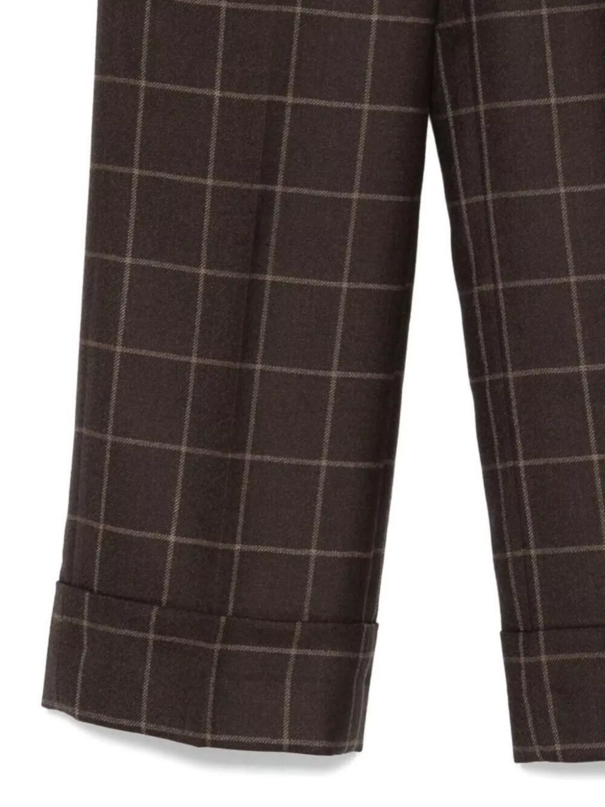 Incotex Wool Trousers Featuring Checked Design
