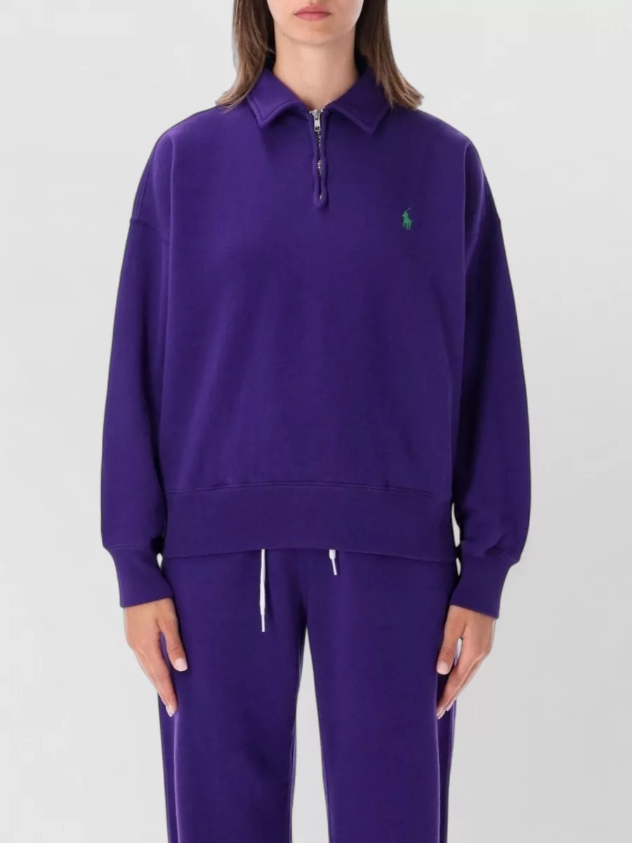 Polo Ralph Lauren cotton relaxed-fit half-zip sweatshirt