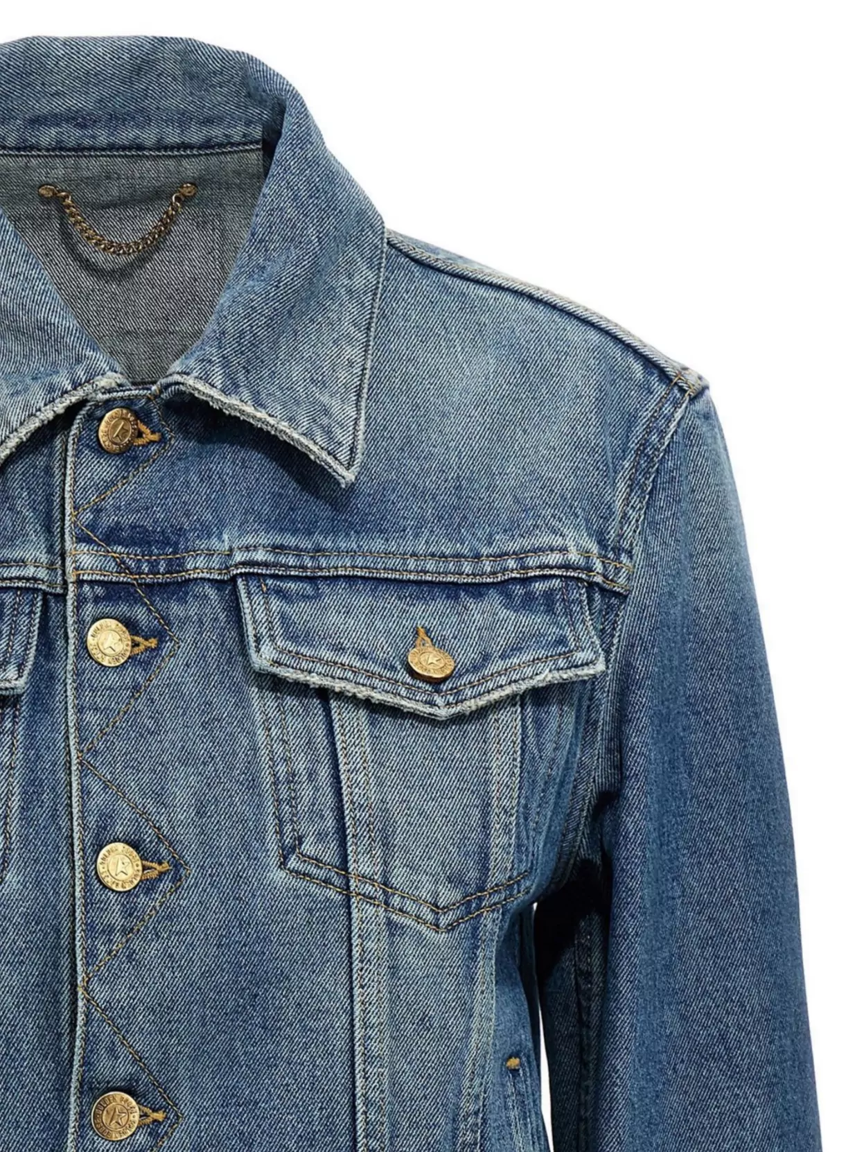 Golden Goose Denim Jacket Casual Jackets And Parka Blue