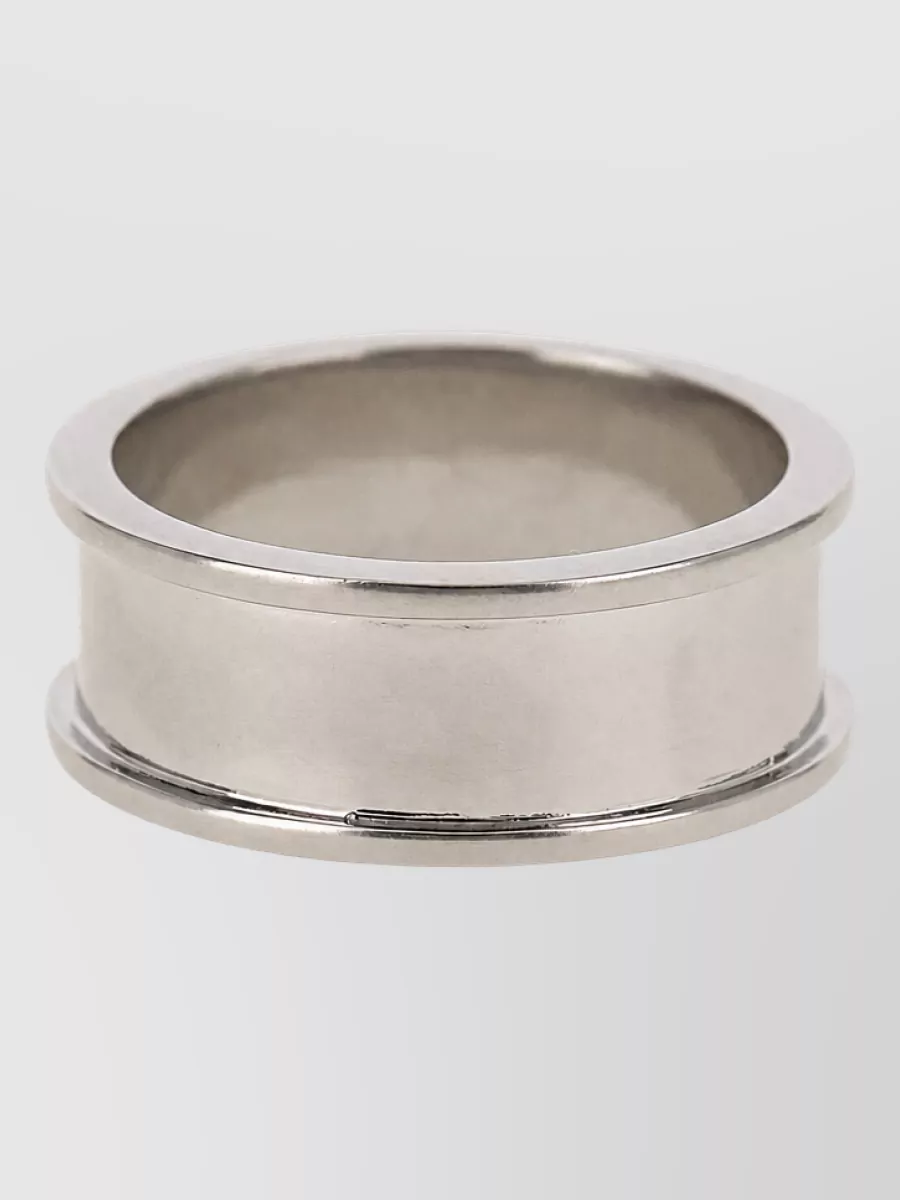 Mm6 Maison Margiela wide-band brass ring