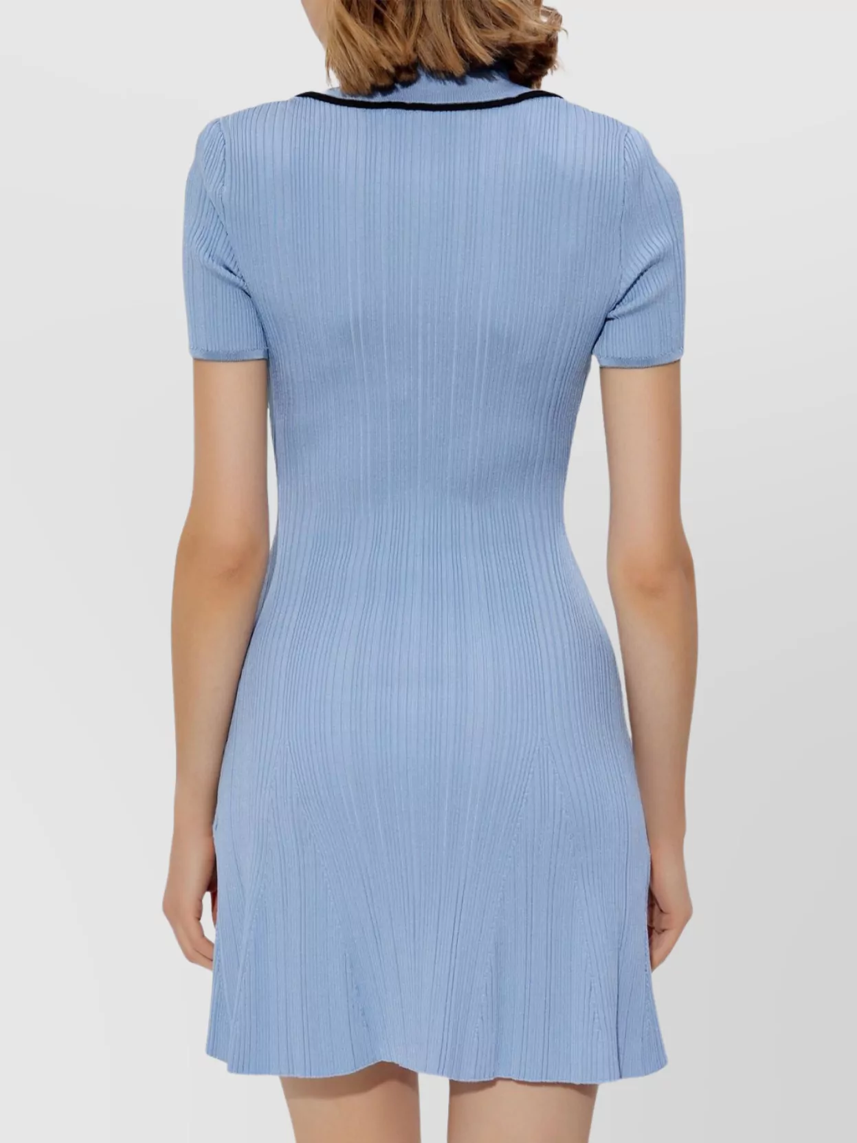 Self-Portrait Knit Mini Dress Button Detailing