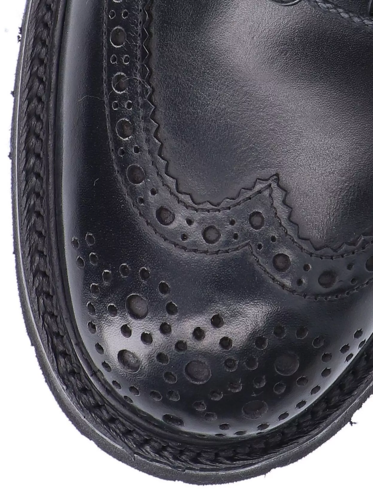 Tricker's Chunky Sole Ankle Boots With Brogue Detailing