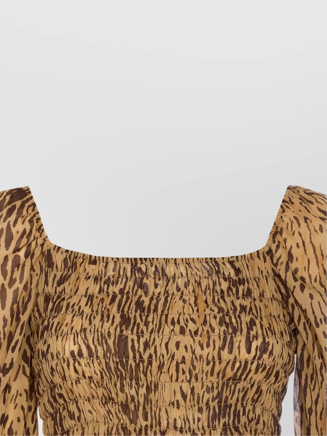 Liu Jo Animal Print Square Neckline Top