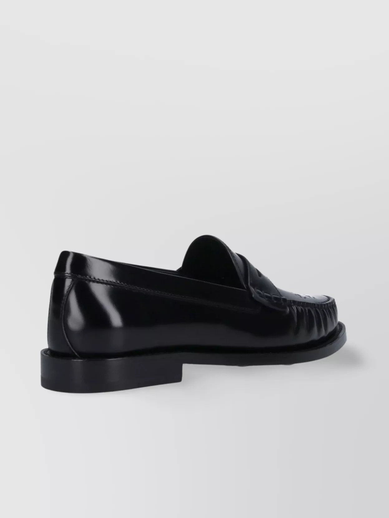Celine Loafers With Perforated Detail And Shiny Finish