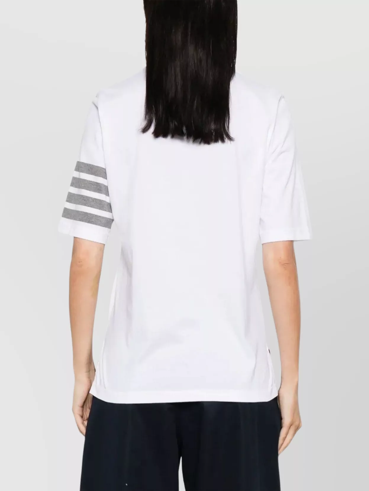 Thom Browne Striped Short-Sleeve Cotton T-Shirt